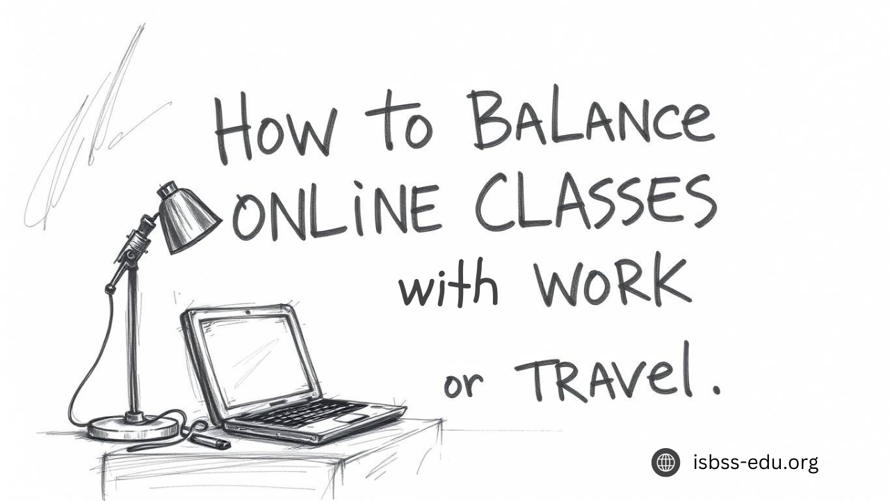 How to Balance Online Classes with Work or Travel